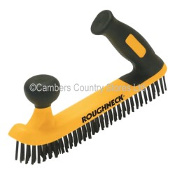 Roughneck Wire Brush 2 Handed Soft Grip 250mm